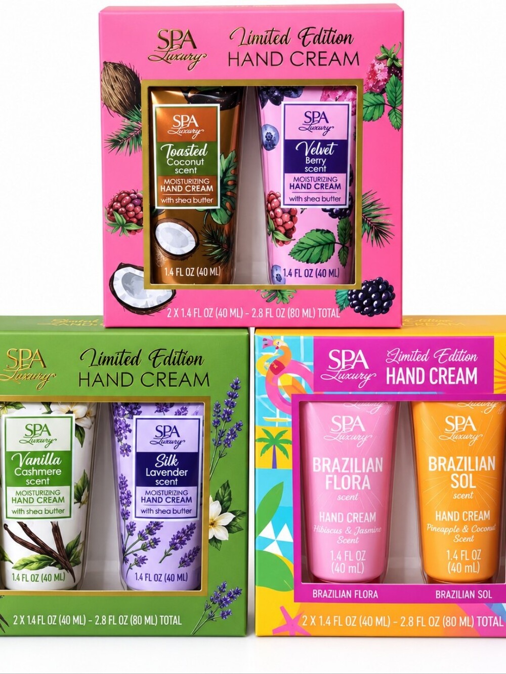 Limited Edition Hand Cream Collection 3 Gift Sets 6x 1.4 Fl. OZ HTF